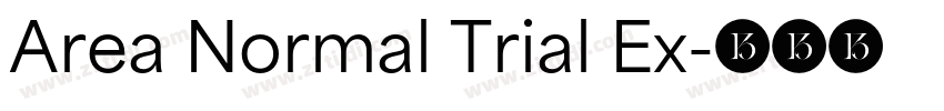 Area Normal Trial Ex字体转换
